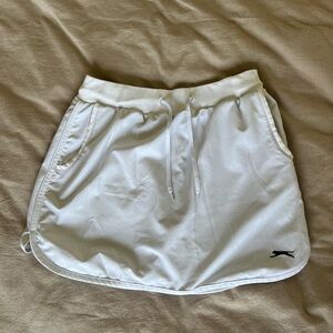 White athletic skort